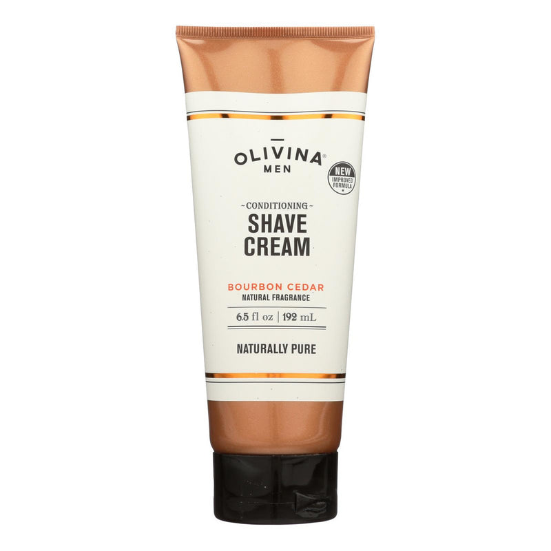 Olivina Men Olivina Men Bourbon Cedar Conditioning Shave Cream - 1 Each - 6.5 Oz Shaving Cream White Smoke