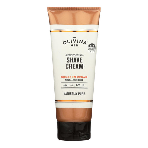 Olivina Men Olivina Men Bourbon Cedar Conditioning Shave Cream - 1 Each - 6.5 Oz Shaving Cream White Smoke