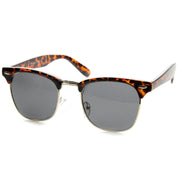 zeroUV Vintage Half Frame Polarized Horned Rim Sunglasses 2936 Sunglasses