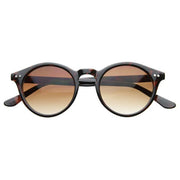 zeroUV Vintage Inspired Key Hole Round Spectacles P3 Sunglasses 7055 Sunglasses