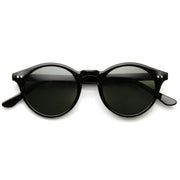zeroUV Vintage Inspired Key Hole Round Spectacles P3 Sunglasses 7055 Sunglasses