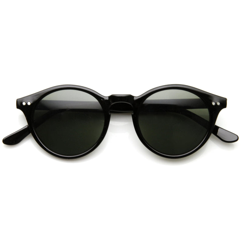 zeroUV Vintage Inspired Key Hole Round Spectacles P3 Sunglasses 7055 Sunglasses