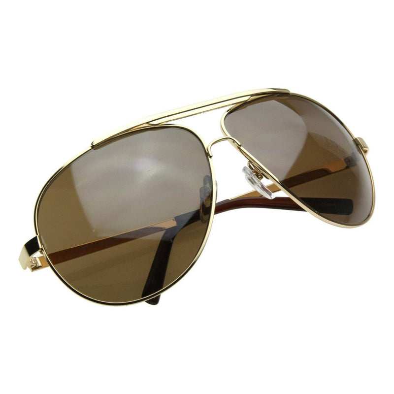 zeroUV Extra Large Metal Oversize Frame Aviator Sunglasses 1580 70mm Sunglasses