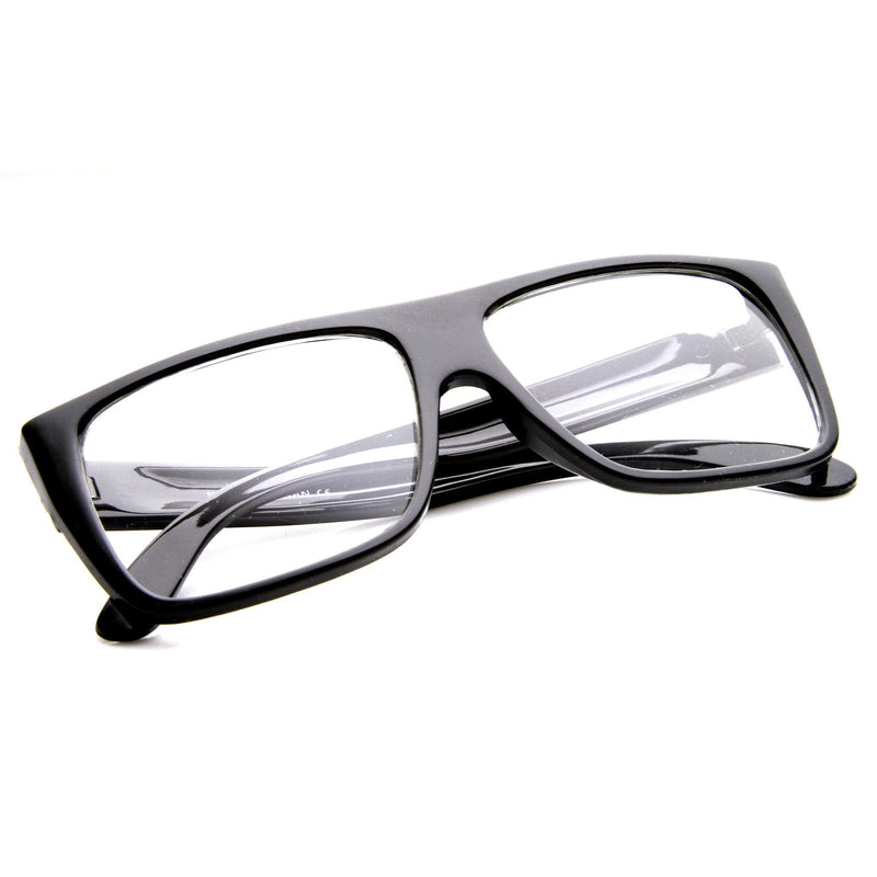 zeroUV Flat Top Square Clear Lens Fashion Glasses 8807 Glasses