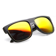 zeroUV Frosted Retro Flat Top Candy Color Mirrored Lens Sunglasses 8610 Sunglasses