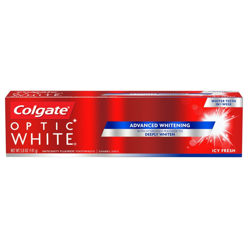 Colgate Colgate Optic White Toothpaste, Anticavity Fluoride, Icy Fresh, Cool Fresh Mint Toothpaste