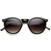 zeroUV Dapper Key Hole Vintage Horned Rim Round Circle Indie Sunglasses 8943 Sunglasses