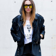 zeroUV Retro Super Flat Top Flash Mirrored Lens Sunglasses 8090 Sunglasses