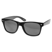 zeroUV Hipster Street Wear Soft Rubber Matte Black Horned Rim Sunglasses 8350 Sunglasses
