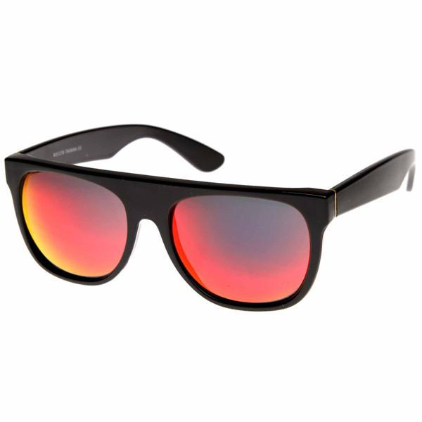 zeroUV Super Flat Top Mirrored Lens Sunglasses 8090 Sunglasses