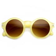 zeroUV Classic Retro Keyhole Round P3 Frame Sunglasses 9196 Sunglasses