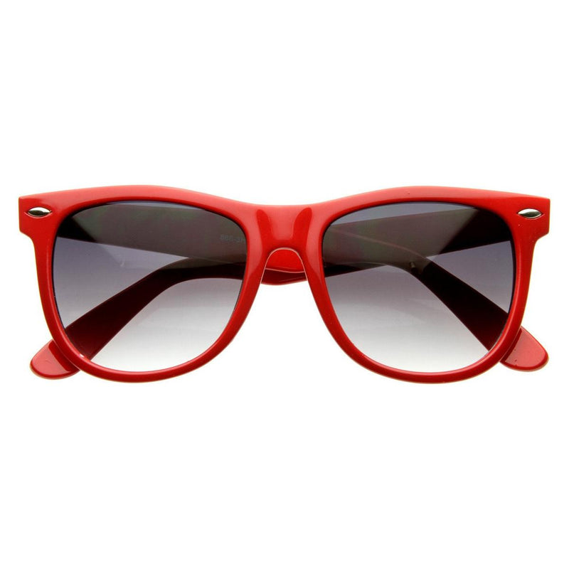 zeroUV Classic Retro Large Colorful Horned Rim Sunglasses 2767 Sunglasses