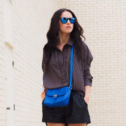 zeroUV Rad Action Sports Mirrored Lens Horned Rim Sunglasses 8647 Sunglasses