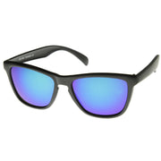 zeroUV Rad Action Sports Mirrored Lens Horned Rim Sunglasses 8647 Sunglasses