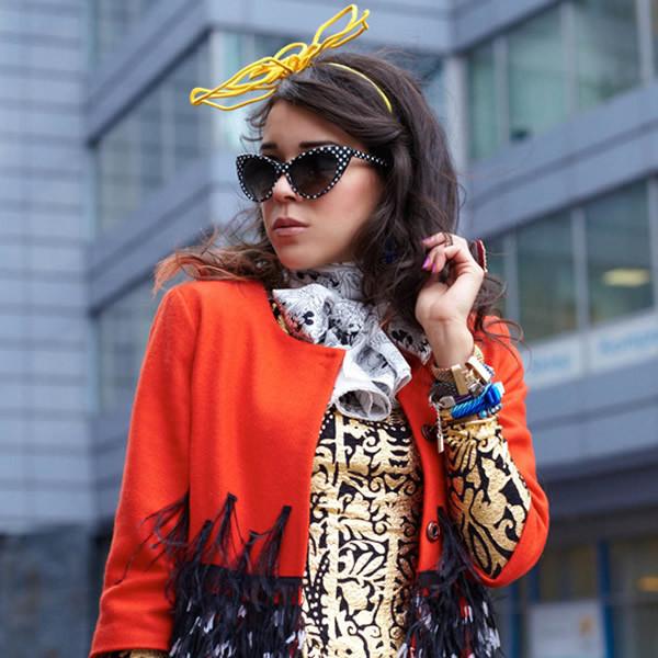 zeroUV Retro 1950's Polka Dot Cat Eye Fashion Sunglasses 8498 Sunglasses