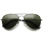 zeroUV Celebrity Classic Metal Military Aviator Sunglasses 1041 Sunglasses