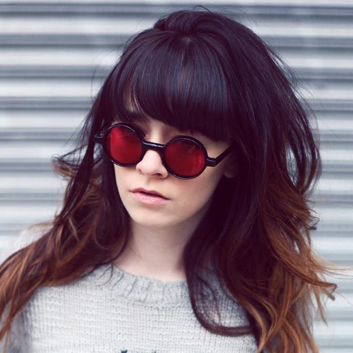 zeroUV Small Retro Round Lennon Style Color Lens Sunglasses 8631 Sunglasses