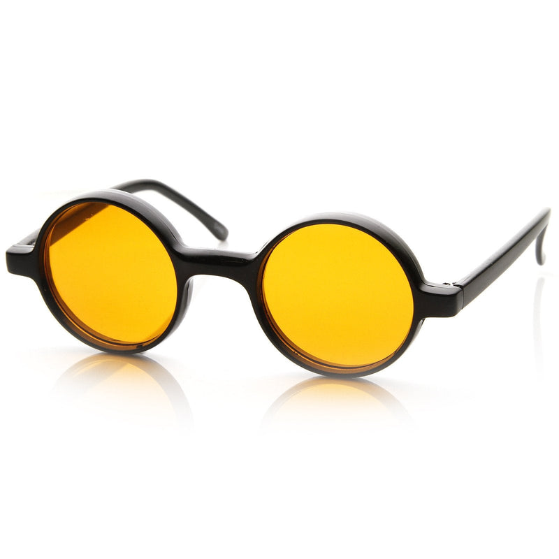 zeroUV Small Retro Round Lennon Style Color Lens Sunglasses 8631 Sunglasses