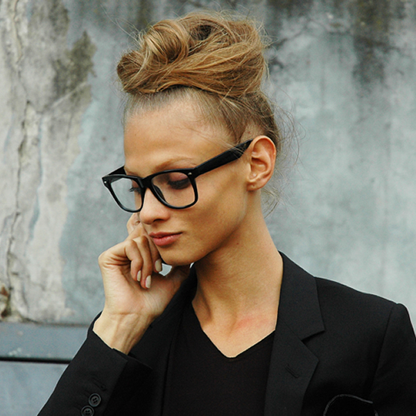 zeroUV Retro Clear Lens Nerd Geek Horned Rim Glasses 2873 Glasses