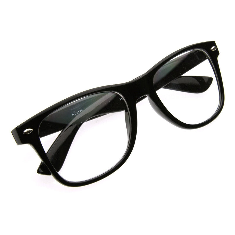 zeroUV Retro Clear Lens Nerd Geek Horned Rim Glasses 2873 Glasses