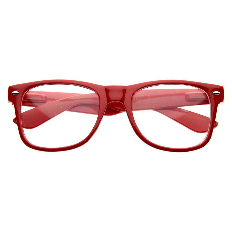 zeroUV Retro Clear Lens Nerd Geek Horned Rim Glasses 2873 Glasses