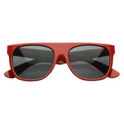 zeroUV Hipster Super Flat Top Retro Horned Rim Sunglasses 8066 Sunglasses