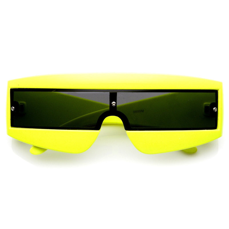 zeroUV Retro Futuristic 1980's Fashion Shield Novelty Sunglasses 8399 Sunglasses