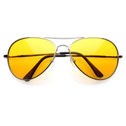 zeroUV Retro Metal Color Tinted Lens Aviator Sunglasses 8405 59mm Sunglasses
