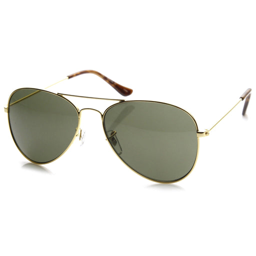 zeroUV Original Classic Metal Military Aviator Sunglasses 1041 58mm Sunglasses