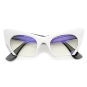 zeroUV Women's Modern Cat Eye Bottom Cut Sunglasses 9232 Sunglasses