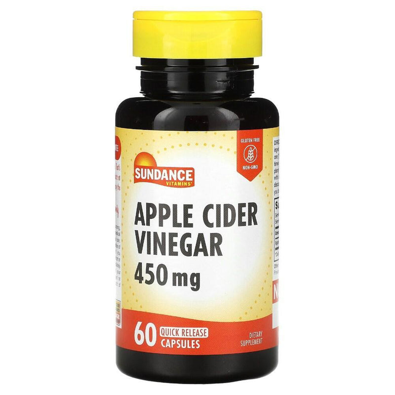 Sundance Vitamins Sundance Vitamins Apple Cider Vinegar 450 Mg - 60 Quick Release Capsules Vitamins & Supplements