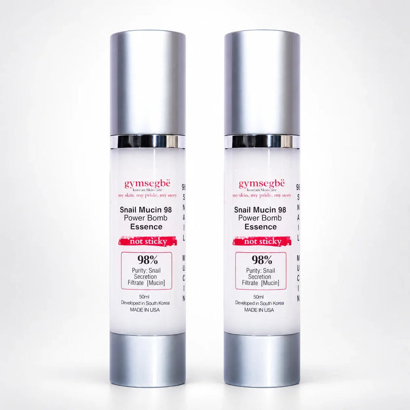 gymsegbë Snail Mucin 98 Power Bomb Essence Anti-Aging Facial White Smoke 2 Bottles Save $0.99