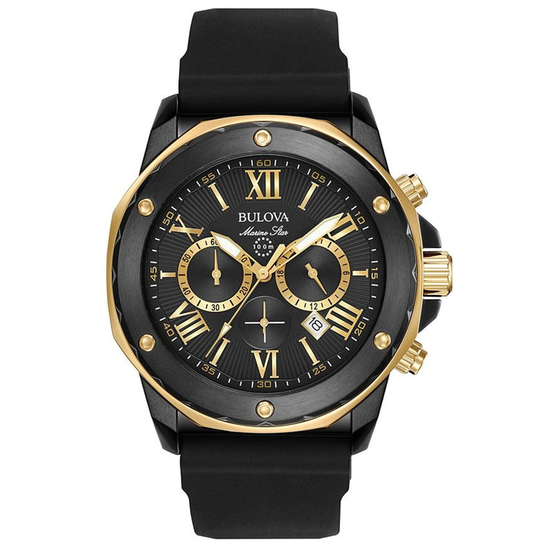 Bids.com Bulova Men's Marine Star Watches White Smoke Default Title