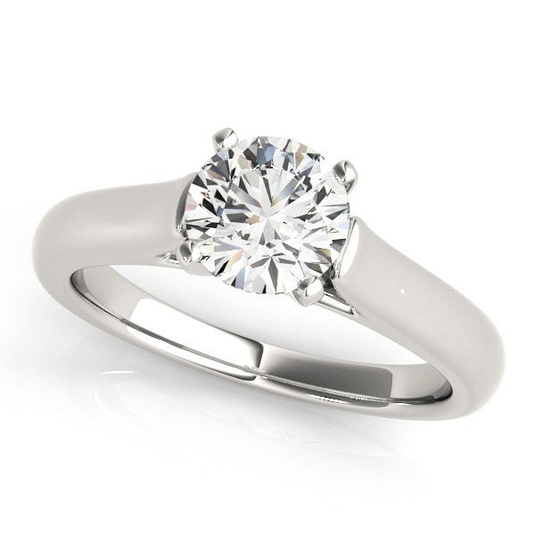 Bids.com 14k White Gold Cathedral Design Solitaire Diamond Engagement Ring (1 cttw) Rings