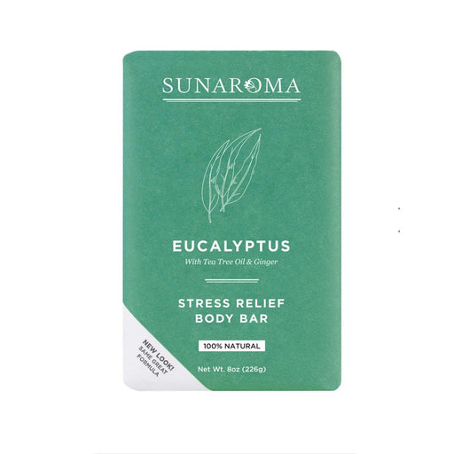 Sunaroma Sunaroma Eucalyptus With Tea Tree Oil & Ginger Bar Soap 8oz Bar Soap