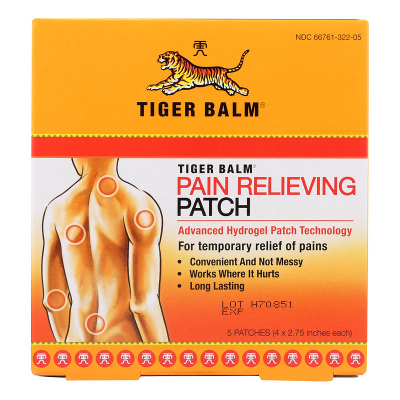 Tiger Balm Tiger Balm Pain Relieving Patch, 5 Patches Medicine & Drugs