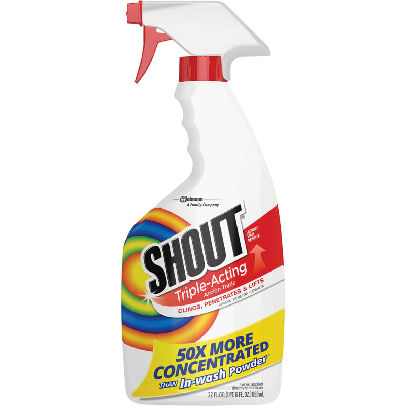 Shout Shout Laundry Stain Remover Trigger Spray, 22 Fl Oz Pet Odor & Stain Removers White Smoke