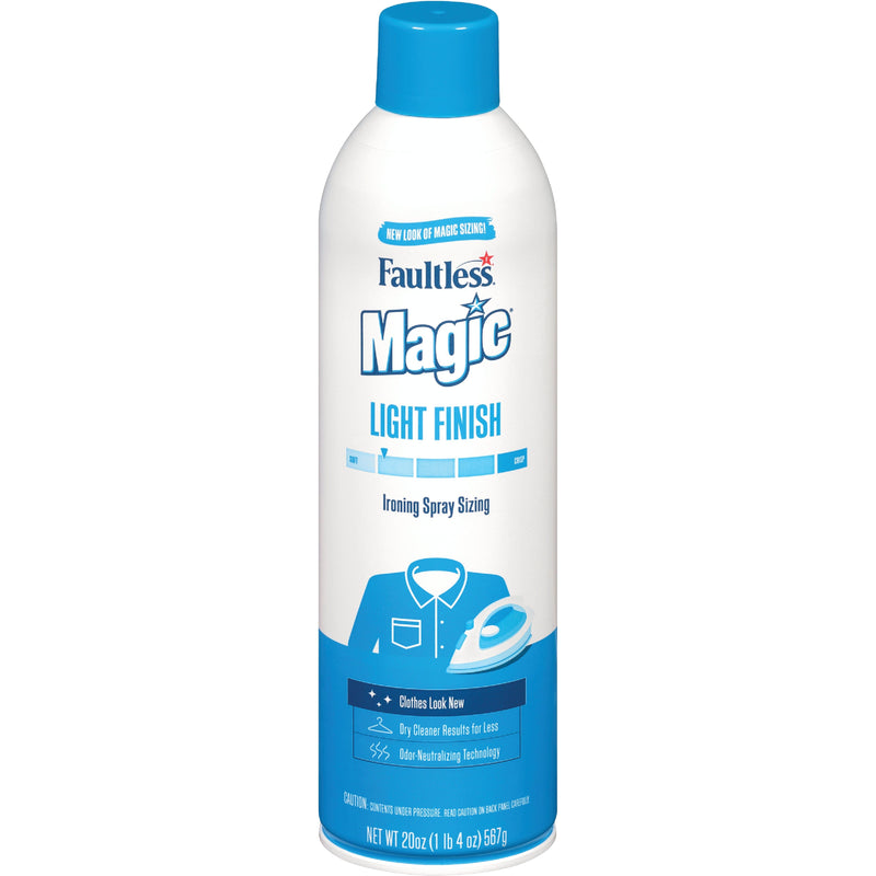 Faultless Faultless Magic Light Finish Ironing Spray Sizing 20 Oz Laundry Detergent White Smoke