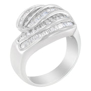 Bids.com 14KT White Gold Diamond Bypass Band Ring (1 cttw, H-I Color, SI1-SI2 Clarity) Rings