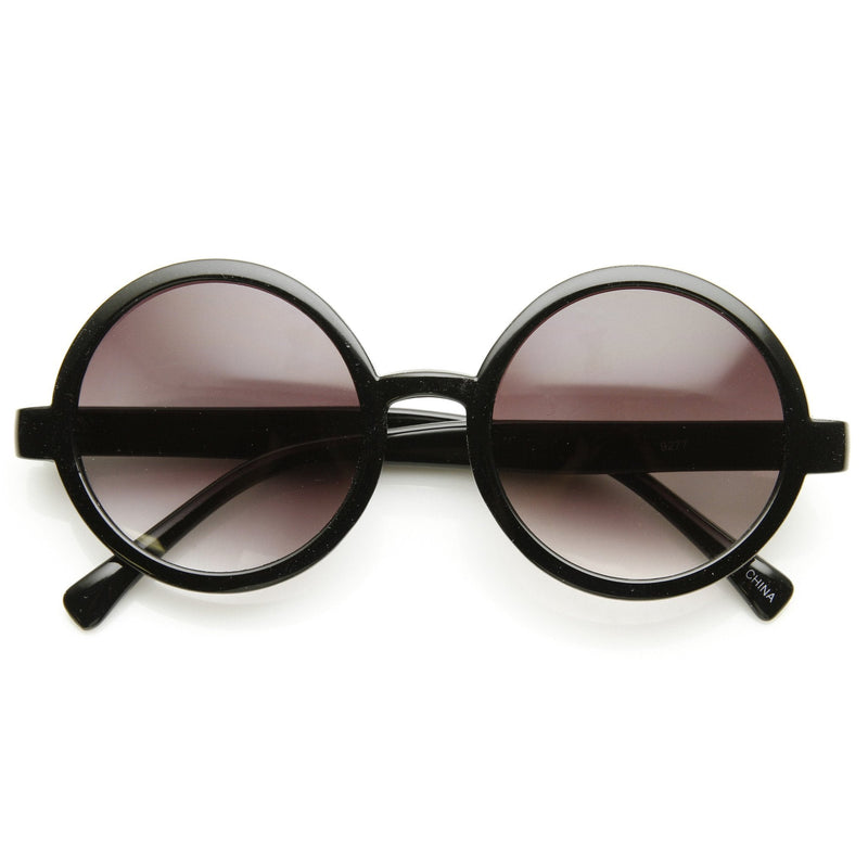 zeroUV 1980's Retro Round Sunglasses Fashion Sunglasses 8754 Sunglasses