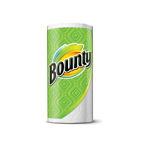 Bounty Bounty Paper Towels, Select A Size, White, 2 Ply Paper Towels