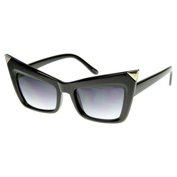 zeroUV New York Celebrity Fashion Pointed Cat Eye Sunglasses 8181 Sunglasses