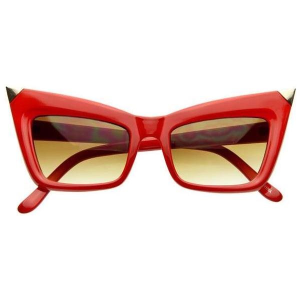 zeroUV New York Celebrity Fashion Pointed Cat Eye Sunglasses 8181 Sunglasses