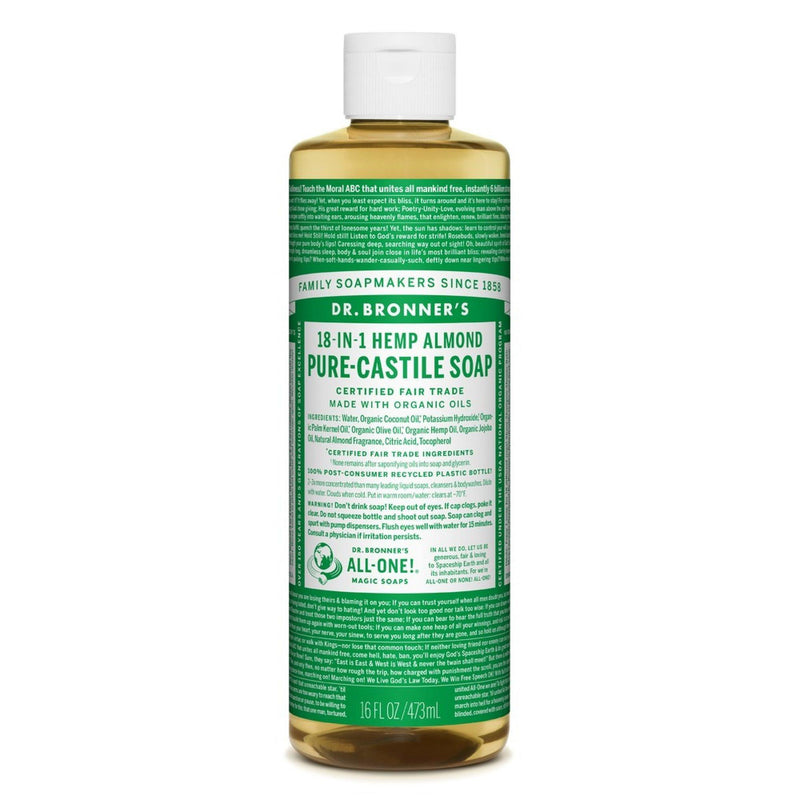 Dr. Bronner's Dr. Bronner's Pure Castile Liquid Soap Almond -- 16 Fl Oz Bath & Body