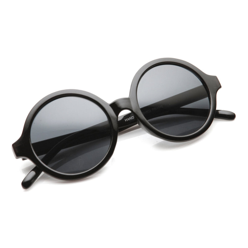 zeroUV Retro Sleek Large Round Fashion Sunglasses 8704 Sunglasses