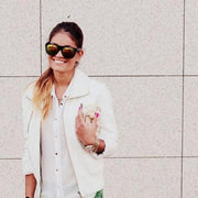 zeroUV Retro Super Flat Top Flash Mirrored Lens Sunglasses 8090 Sunglasses