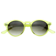 zeroUV Vintage Inspired Key Hole Round Spectacles P3 Sunglasses 7055 Sunglasses