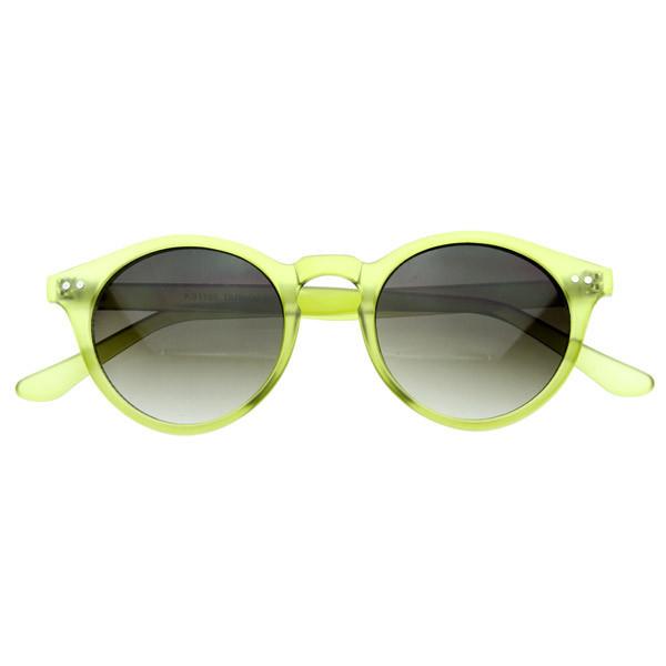zeroUV Vintage Inspired Key Hole Round Spectacles P3 Sunglasses 7055 Sunglasses