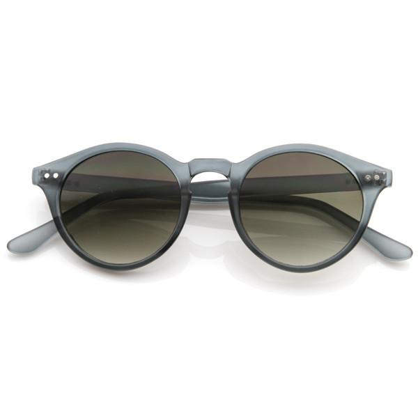 zeroUV Vintage Inspired Key Hole Round Spectacles P3 Sunglasses 7055 Sunglasses