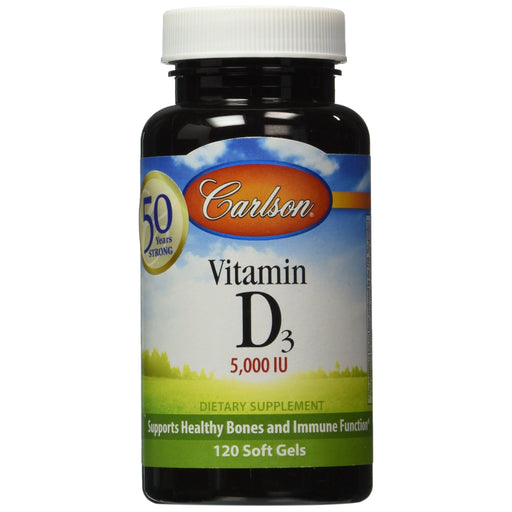 Carlson Carlson Labs Vitamin D3 5,000 IU - 120 Soft Gels Vitamins & Supplements